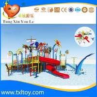 Customized small water park amusement equipment water house play area for kids