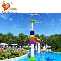 2019 fiberglass water play equipment,flower water spray water park for sale,water play park